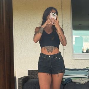 Black Levi shorts